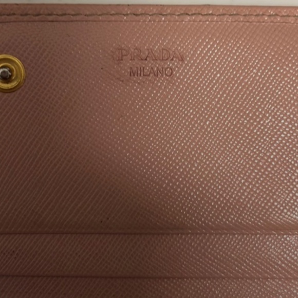 Prada Saffiano Bow Wallet in Pink - Picture 3 of 13